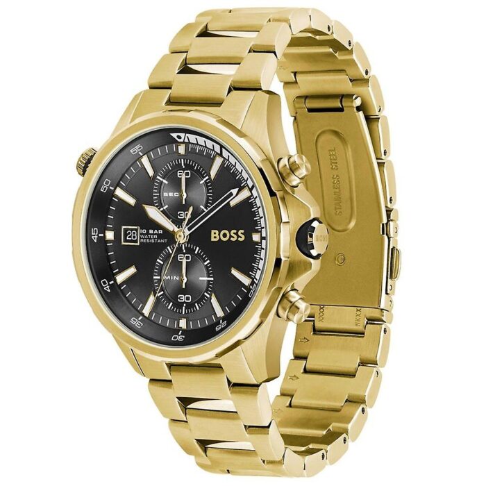 Hugo Boss Men's Chronograph Gold-Tone Stainless Steel Watch - 1513932 - Image 3